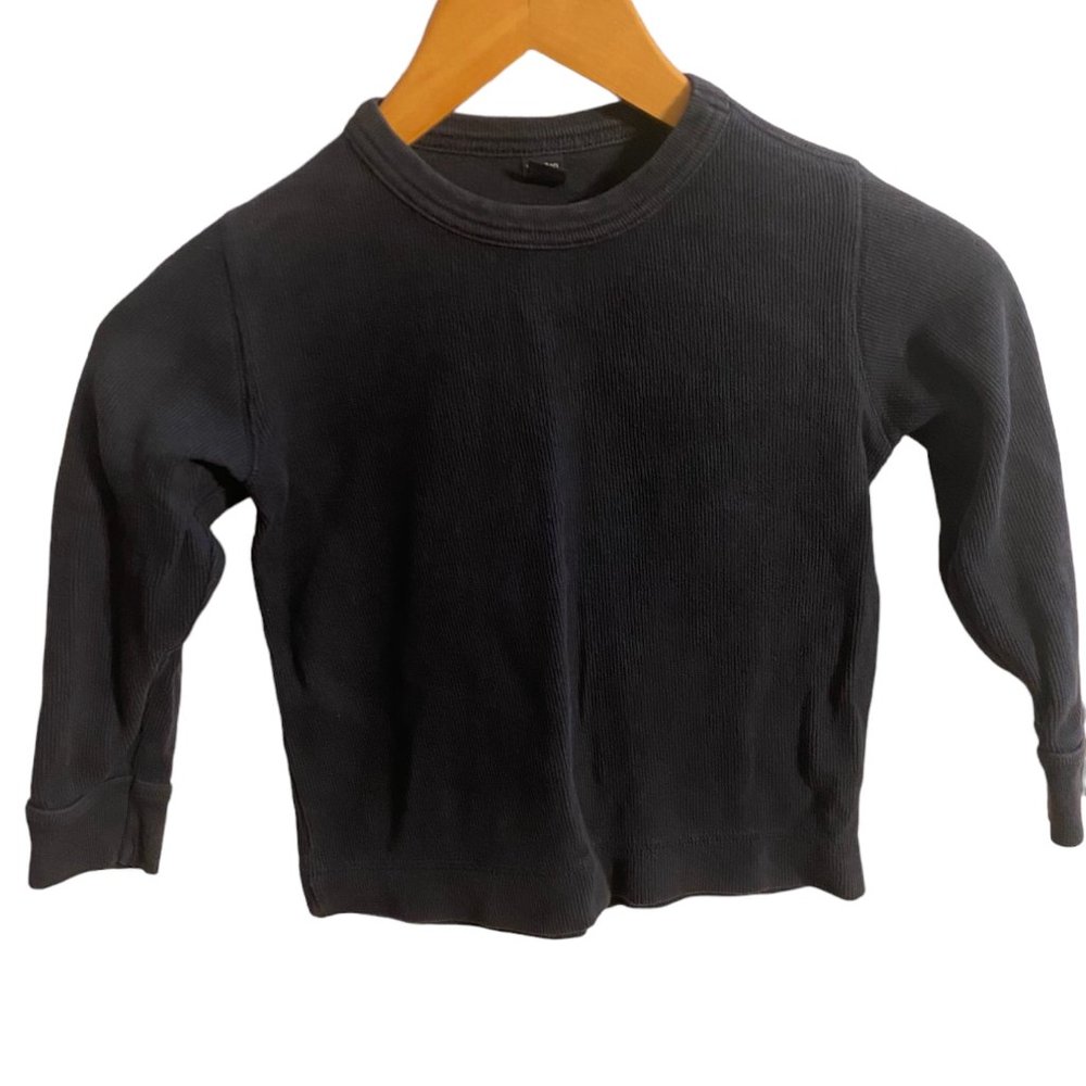 Baby Gap Navy Blue Boy's ribbed crew neck long sleeve shirt size 4t